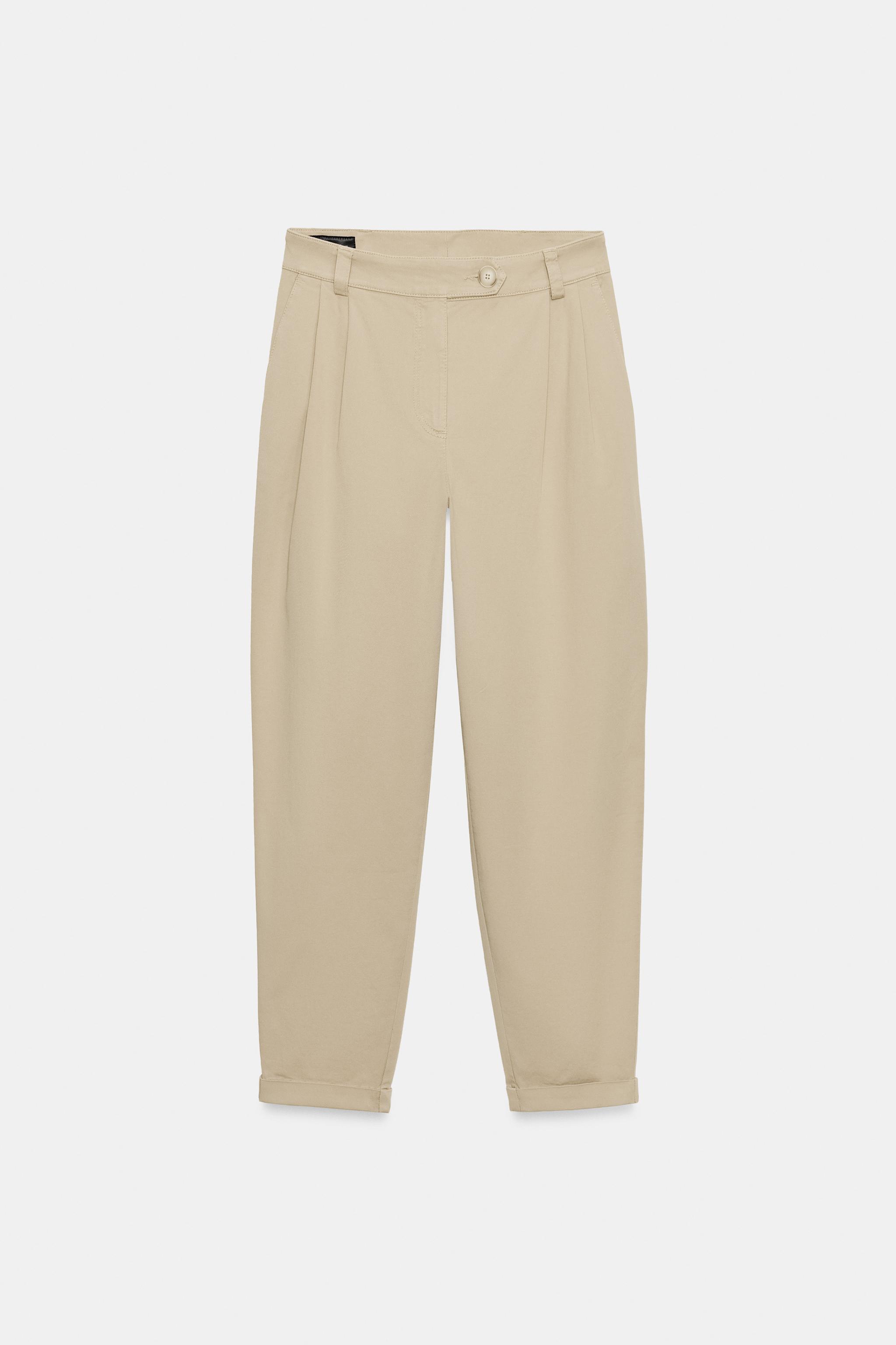 PANTALON CHINO BAS À REVERS
